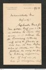Nachlass Franz Steindachner, Brief von N. Post an Franz Steindachner (27.02.1907), Inv.Nr. 404.06, Seite 1